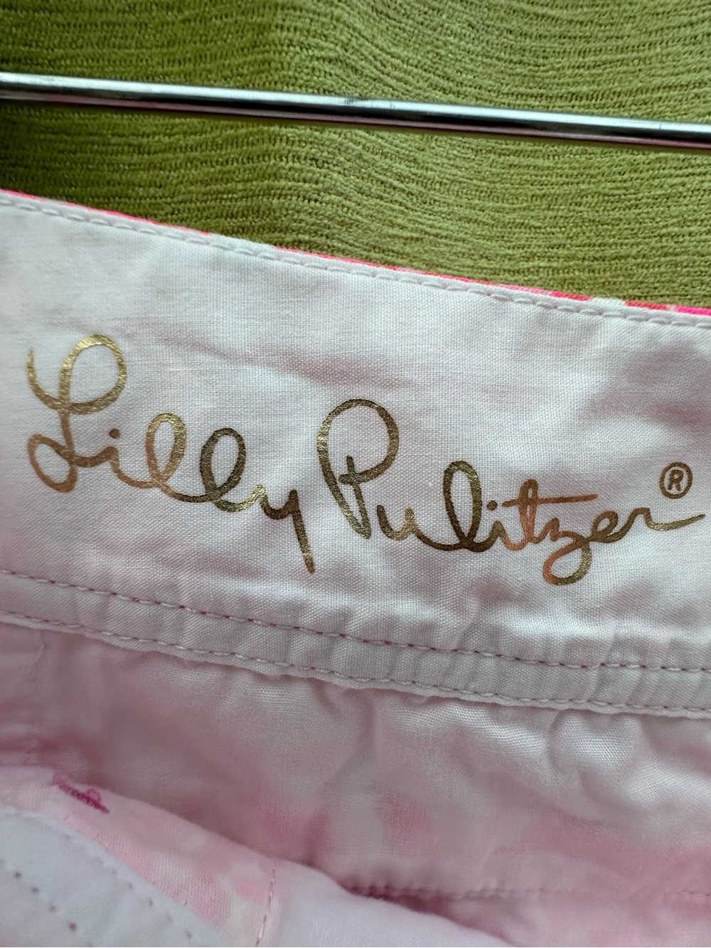 Lilly Pulitzer Pink Swirl Print Micro Shorts Preppy Resortwear Coastal Feminine - Picture 2 of 14